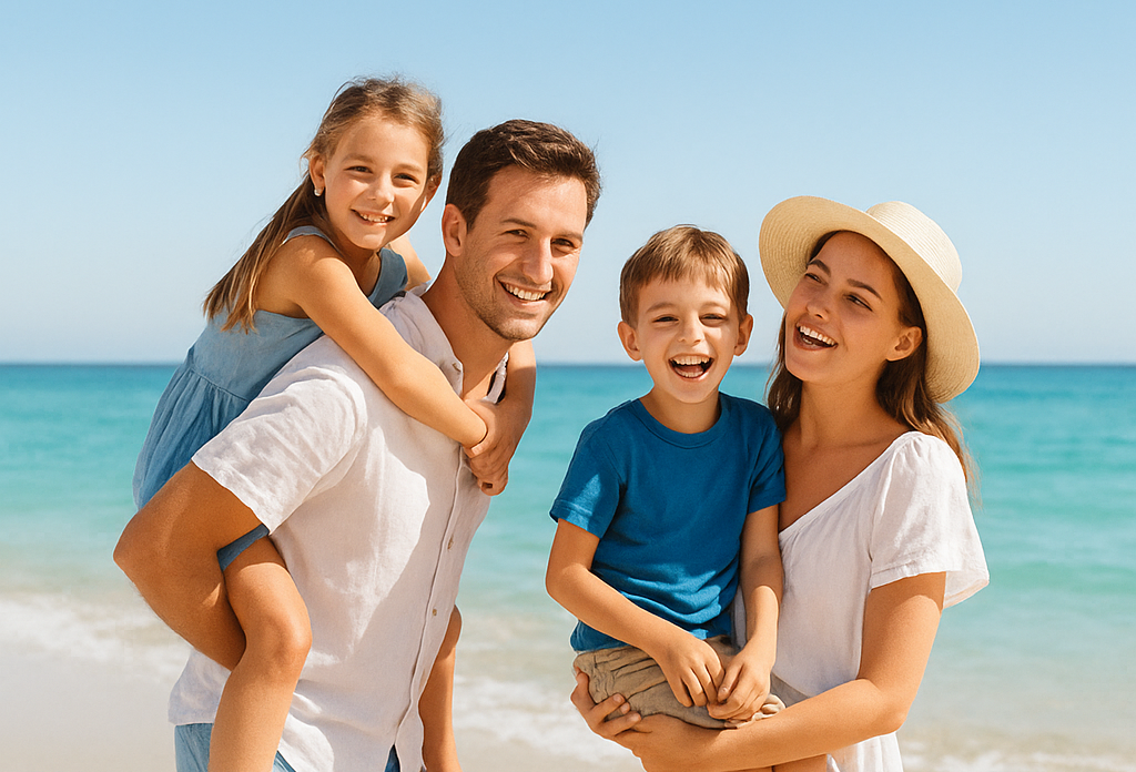 Famiglia in vacanza